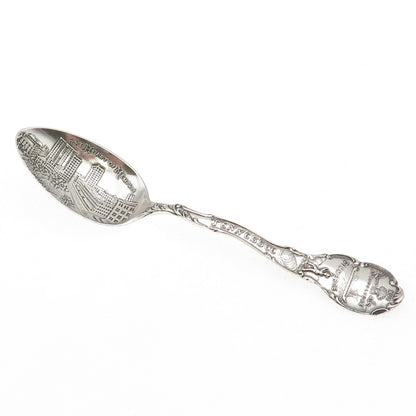 Shepard Sterling Silver Antique Art Deco Heart of Memphis Tennessee Coffee Spoon
