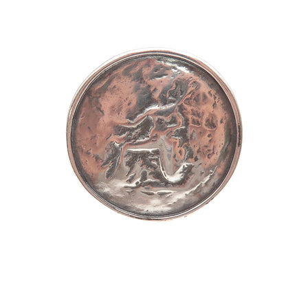 Silpada 925 Sterling Silver Vintage Roman Coin Oxidized Ring Size 7