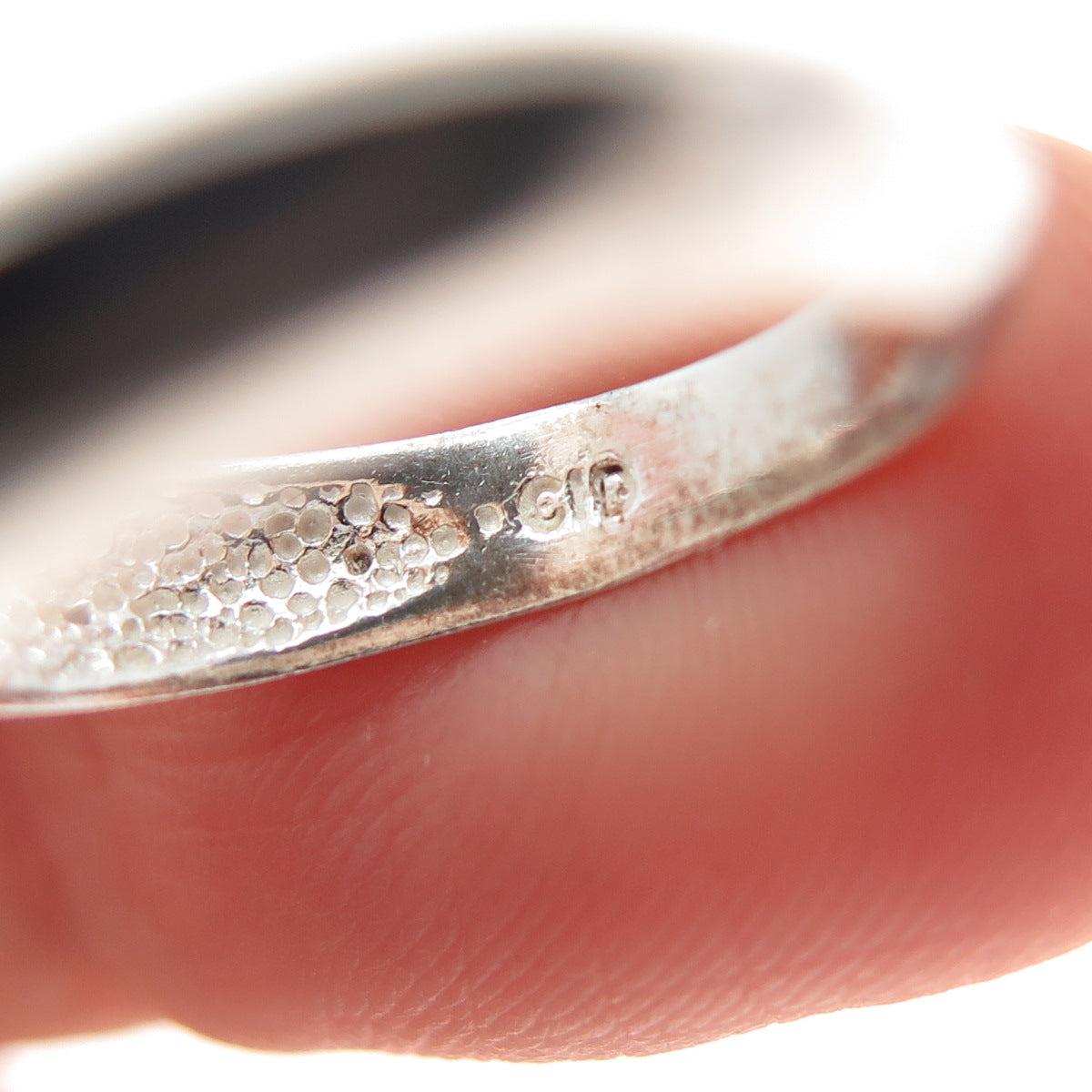 CLYDE DUNEIER CID 925 Sterling Silver Vintage Modernist Ring Size 5.25