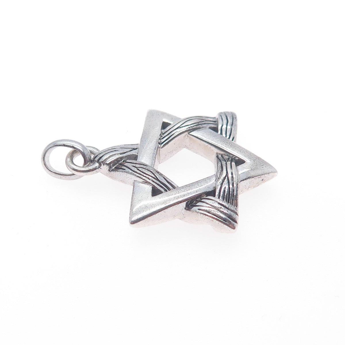 EFFY 925 Sterling Silver Star of David Oxidized Charm Pendant