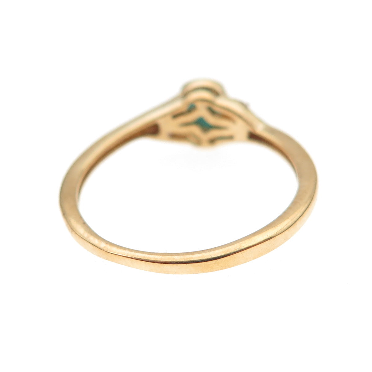 Chuck Clemency 925 Sterling Gold Plated Real Turquoise Pink Topaz Ring Size 7.25