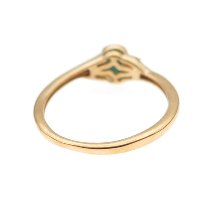 Chuck Clemency 925 Sterling Gold Plated Real Turquoise Pink Topaz Ring Size 7.25