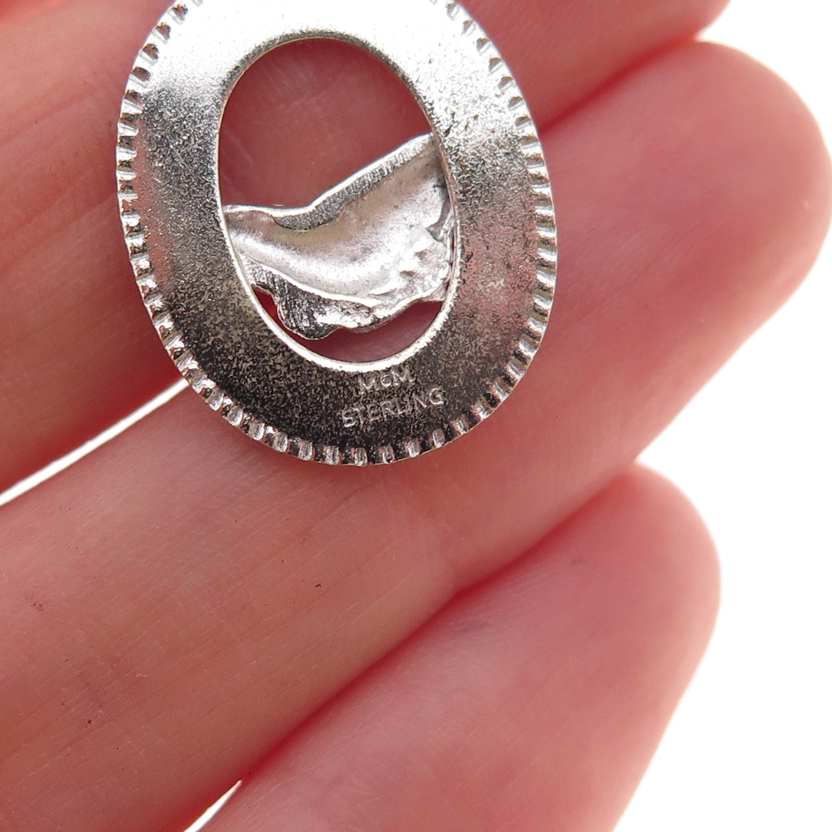 Mark Mercy 925 Sterling Silver Vintage Friendship Charm Pendant