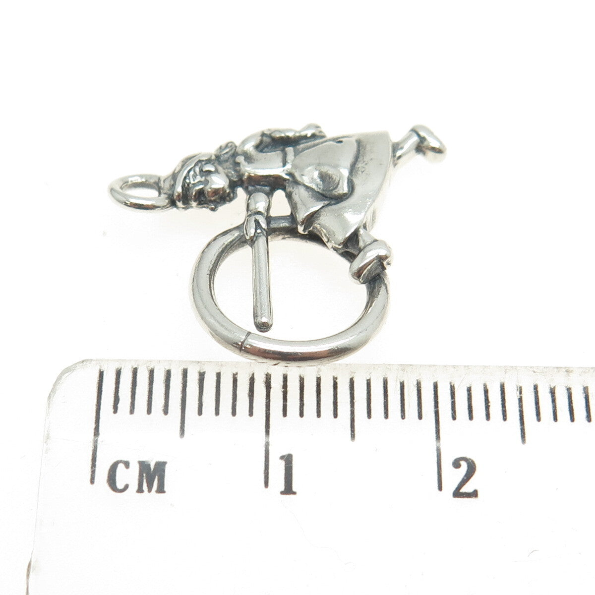 925 Sterling Silver Vintage Cartoon Character 3D Pendant