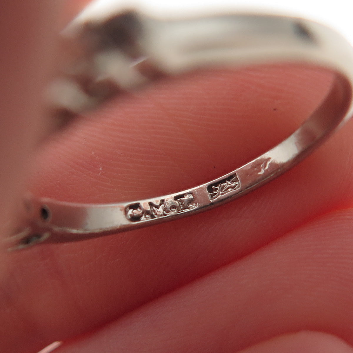 925 Sterling Silver Real Amethyst & C Z Stackable Ring Size 6