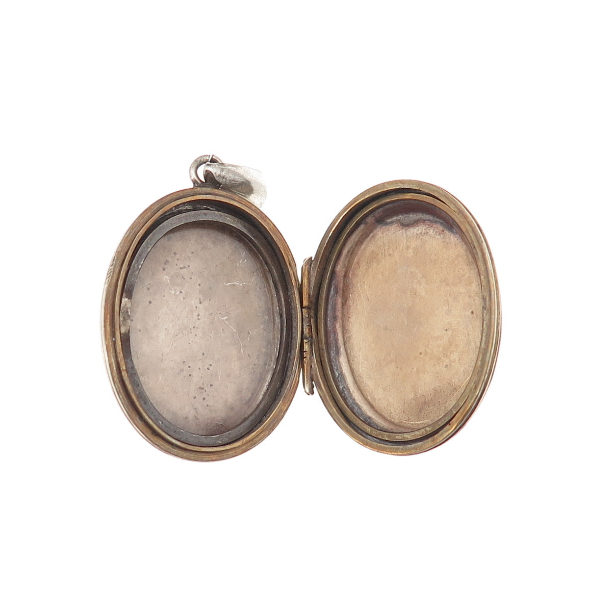 925 Sterling Silver Antique Art Deco Engraved Floral Locket Charm Pendant