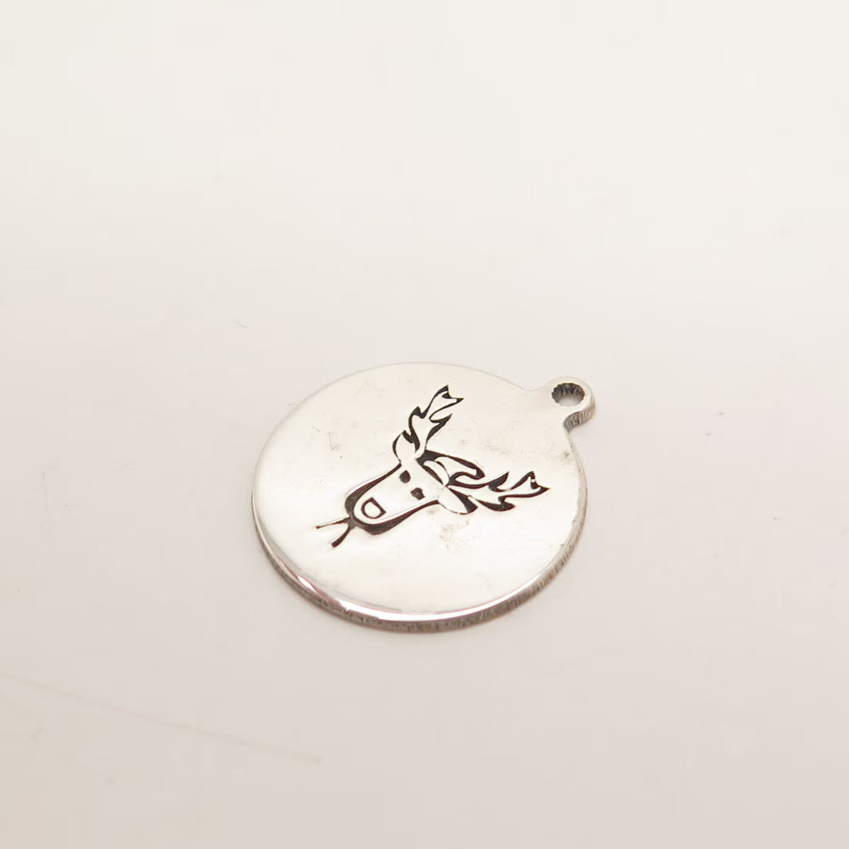 925 Sterling Silver USA Two In Town Moose / Deer Charm Pendant