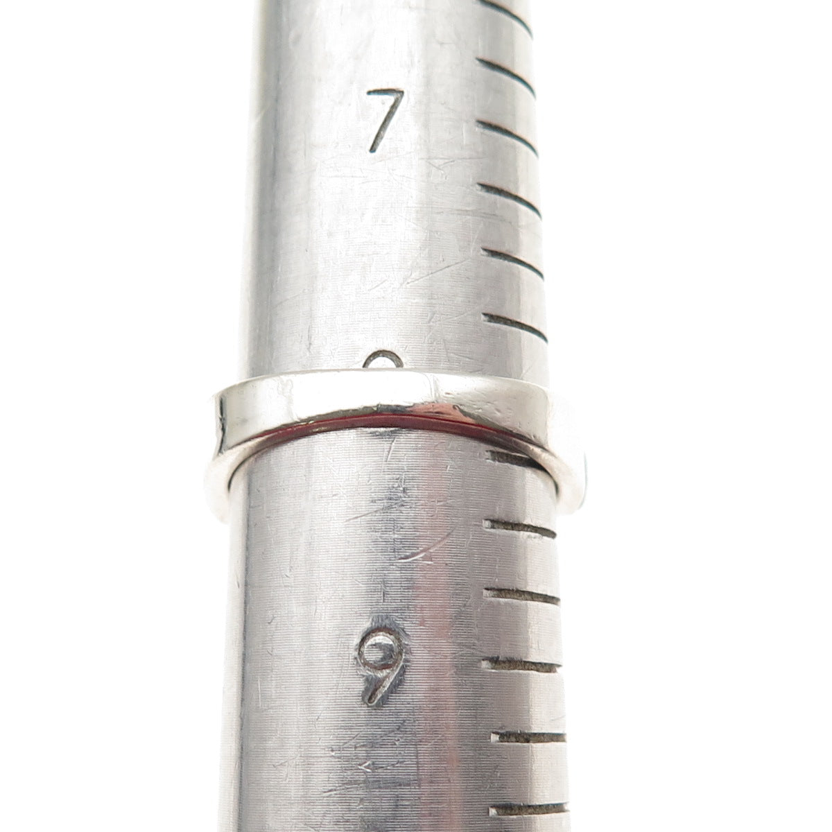 Old Pawn 925 Sterling Silver Vintage Turquoise & Black Onyx Wavy Ring Size 8.25