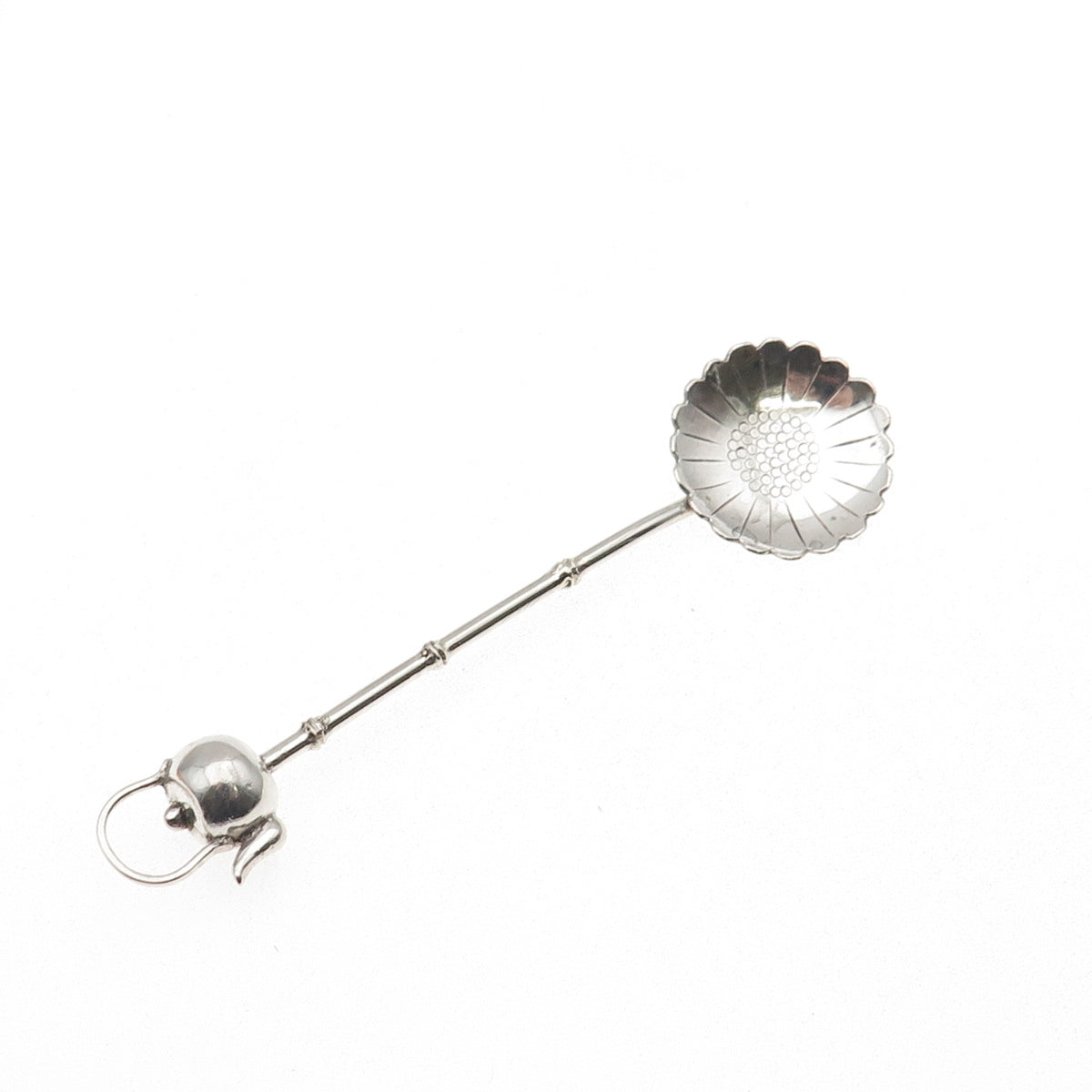 950 Silver Antique Japan Teapot Coffee Spoon