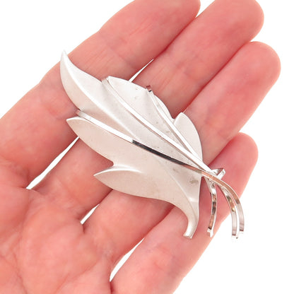 Curtis Curtman 925 Sterling Silver Vintage Modernist Floral Pin Brooch