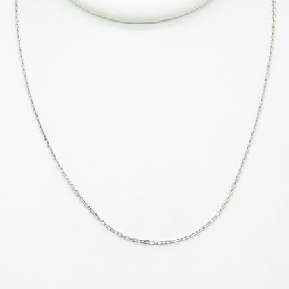 925 Sterling Silver Cable Chain Necklace 16"