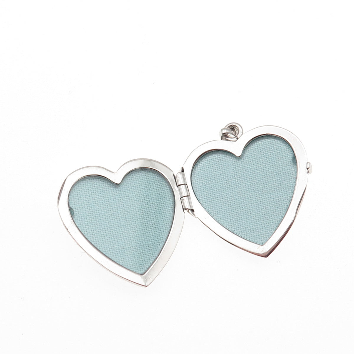925 Sterling Silver Italy I Love You Heart Locket Charm Pendant