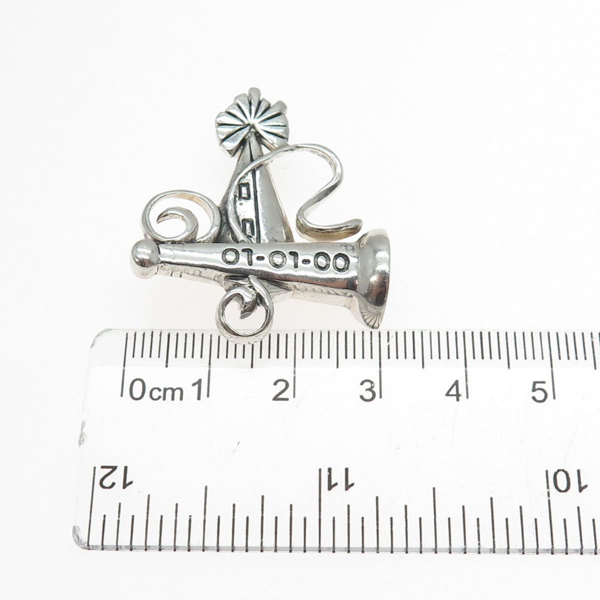 925 Sterling Silver Vintage 01 01 00 Mark Of The Millennium Pin Brooch