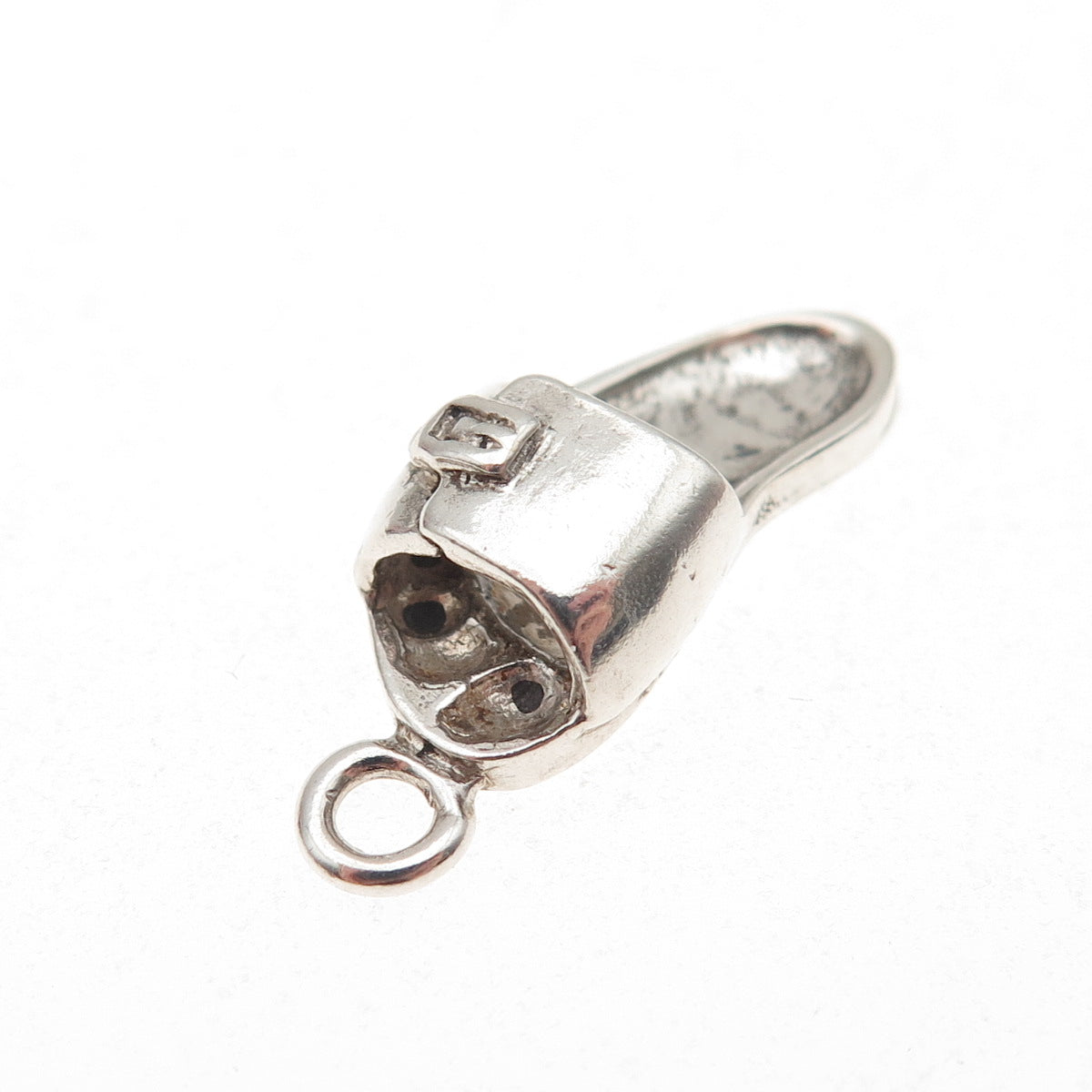 Sunwest 925 Sterling Silver Vintage Sandal Oxidized 3D Charm Pendant