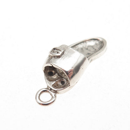 Sunwest 925 Sterling Silver Vintage Sandal Oxidized 3D Charm Pendant