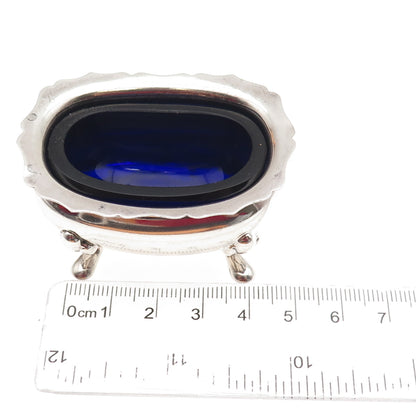 TIFFANY & CO. 925 Sterling Silver Glass Vintage 2005 Mustard Pot / Insert