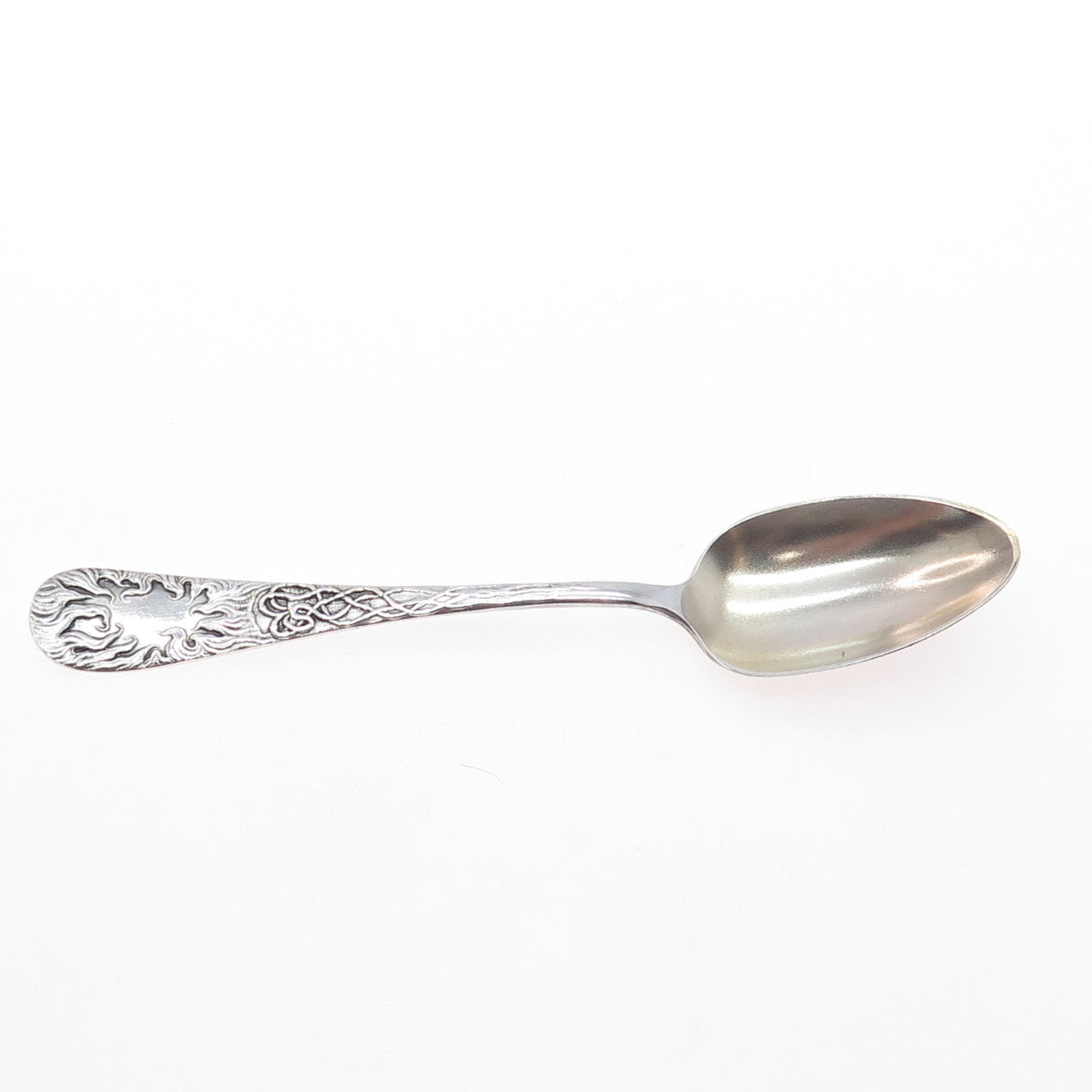 WALLACE 925 Sterling Silver Art Deco Monogram Coffee Spoon