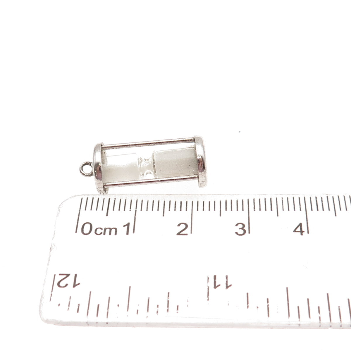 Griffith & Sons 925 Sterling Silver Antique Art Deco Hourglass 3D Mini Pendant