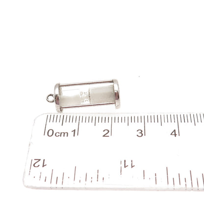 Griffith & Sons 925 Sterling Silver Antique Art Deco Hourglass 3D Mini Pendant