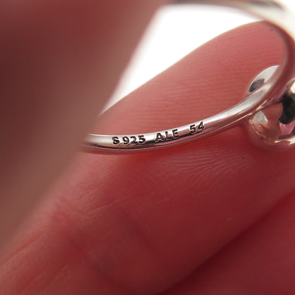 Pandora Sterling Silver Real Citrine November Birthstone Droplet Ring Size 6.75