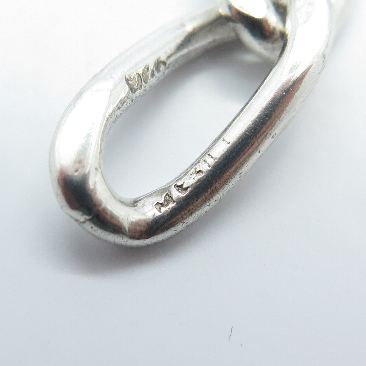 925 Sterling Silver Vintage Mexico Curb Link Bracelet 7"