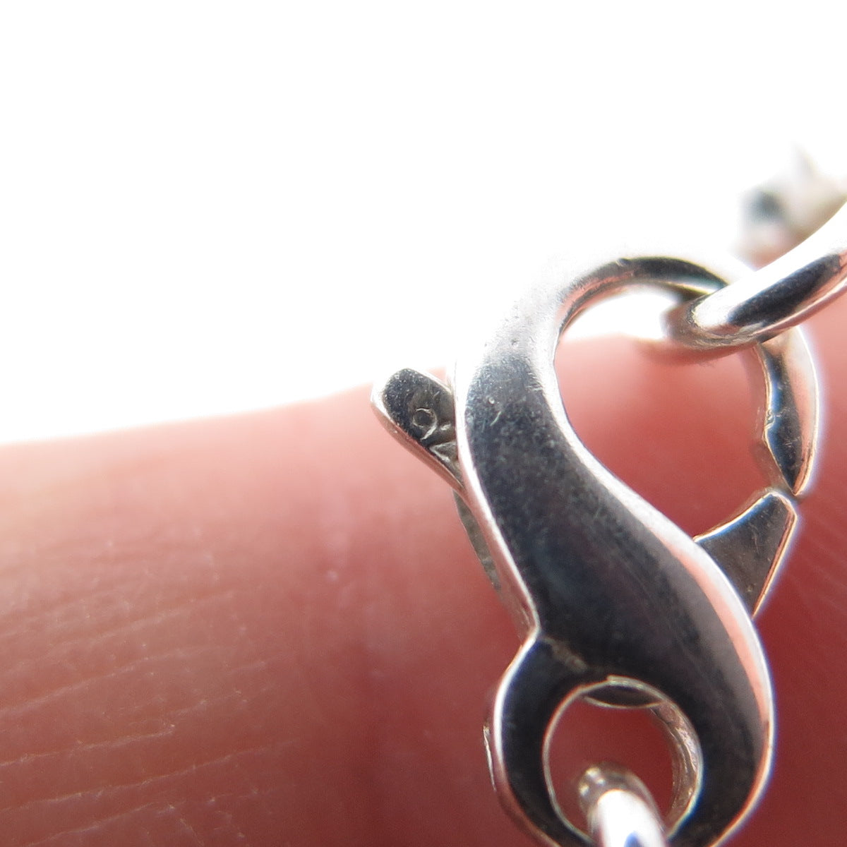 925 Sterling Silver Vintage Oval Cable Link Bracelet 7.25"