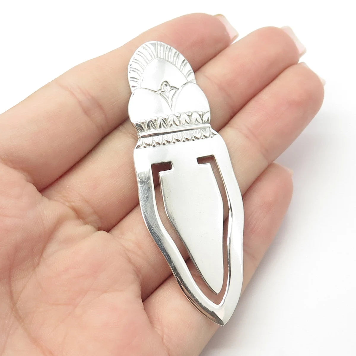 925 Sterling Silver Vintage Tribal Bookmark