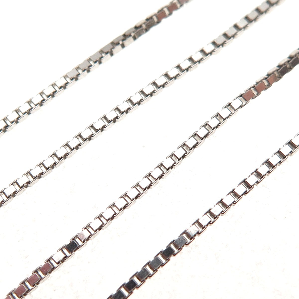 Dasan 925 Sterling Silver Italy Box Chain Necklace 18"