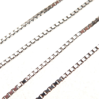 Dasan 925 Sterling Silver Italy Box Chain Necklace 18"