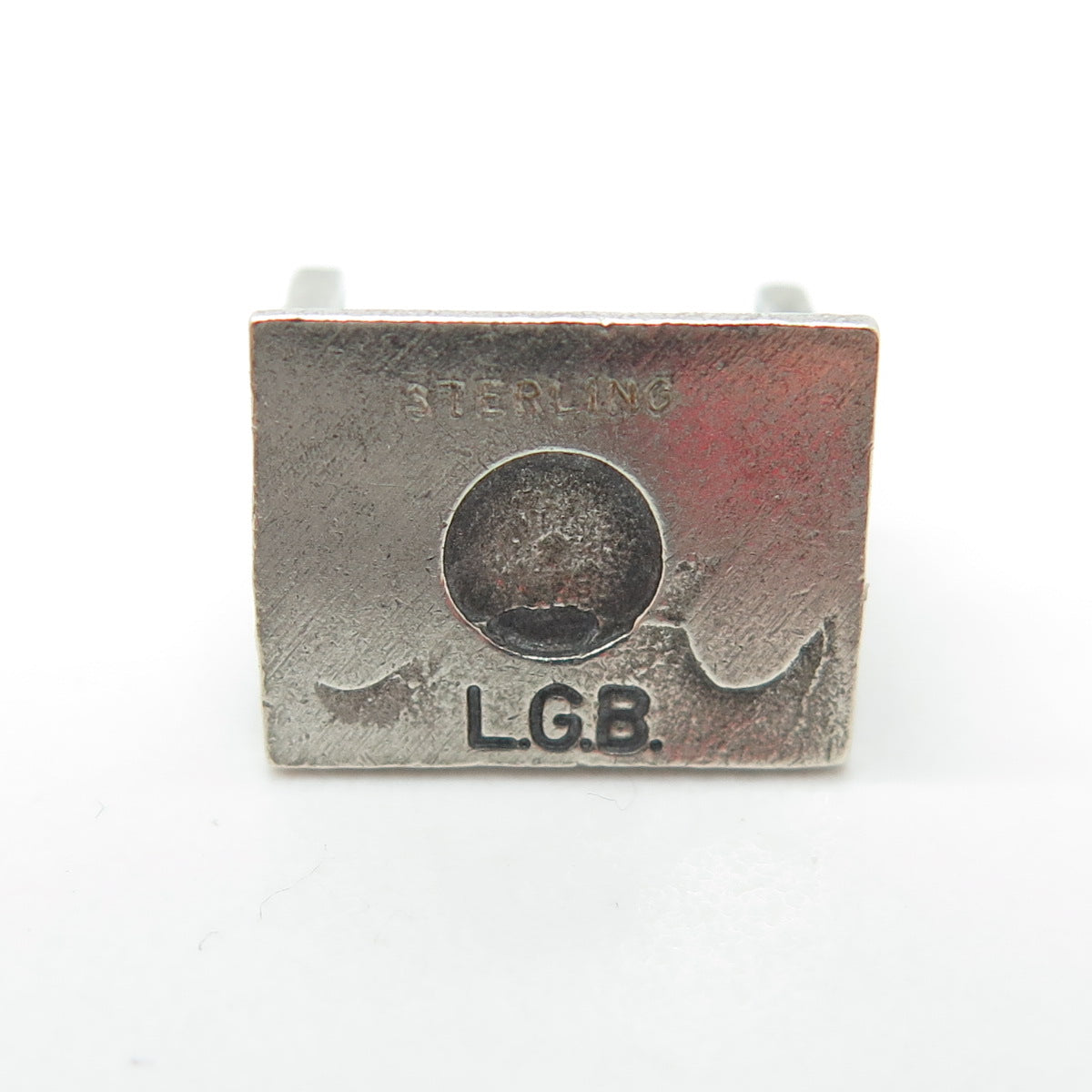 L.G. BALFOUR 925 Sterling Silver Vintage Stamp Maker 3D Charm Pendant