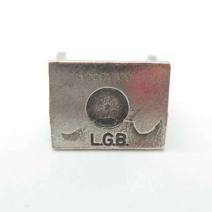 L.G. BALFOUR 925 Sterling Silver Vintage Stamp Maker 3D Charm Pendant