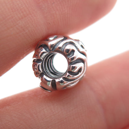 PANDORA 925 Sterling Silver Round-Cut C Z Daydream Slide Bead Charm