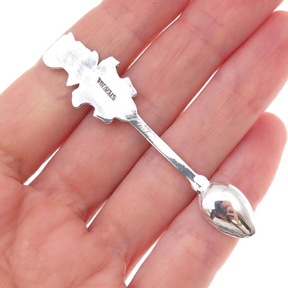 925 Sterling Silver Antique Art Deco Warrior Sniffer Spoon