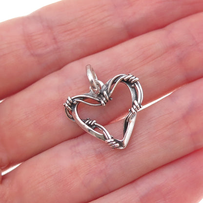 Pandora 925 Sterling Silver ME Wire Heart Medallion Charm Pendant