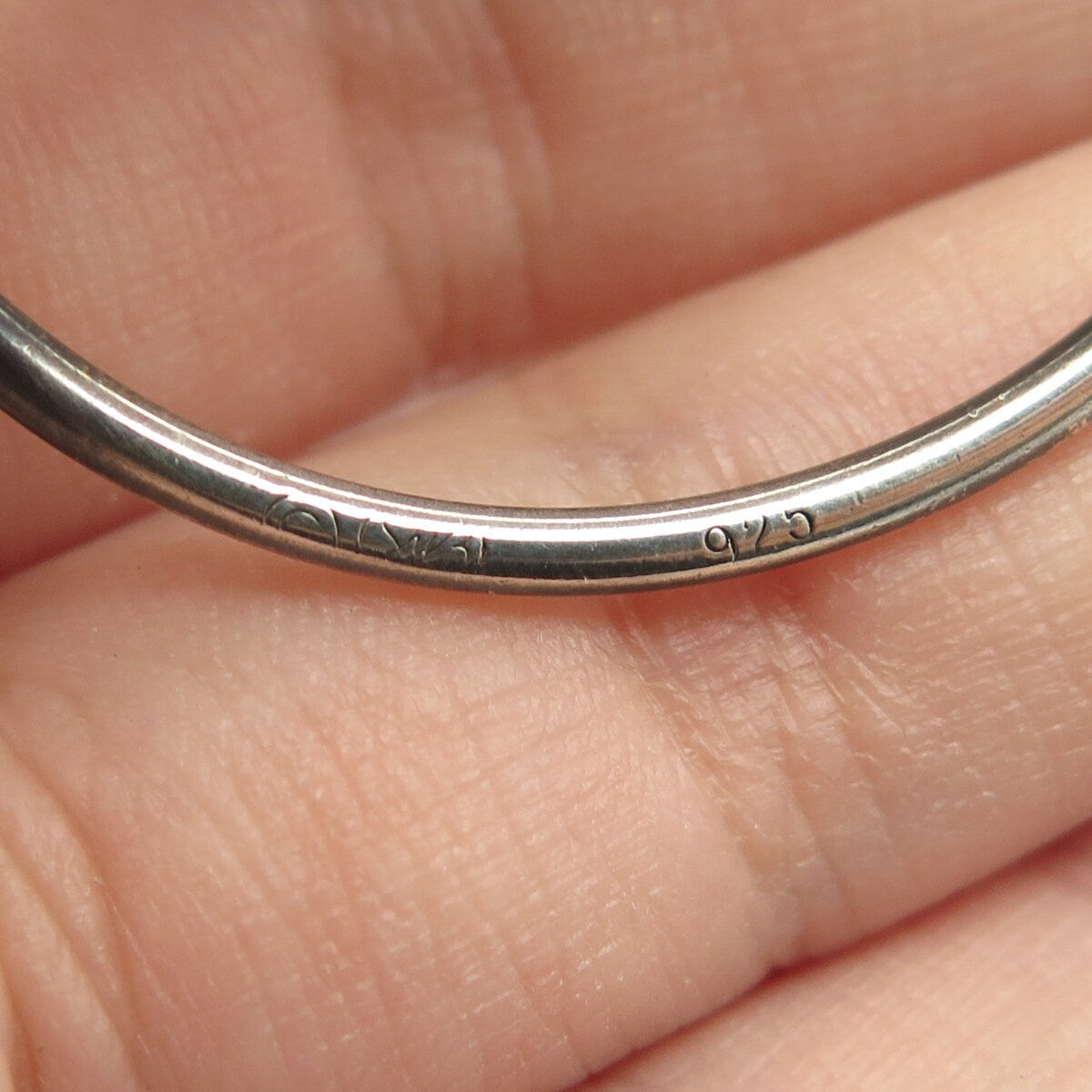 925 Sterling Silver Vintage Handcrafted Modernist Knot Pin Brooch