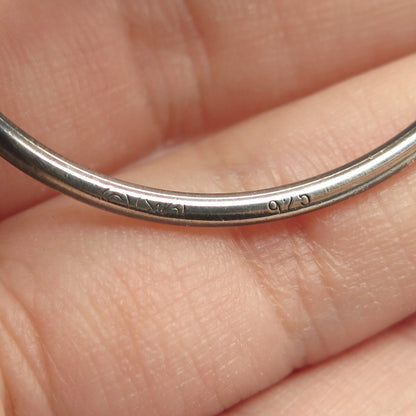 925 Sterling Silver Vintage Handcrafted Modernist Knot Pin Brooch