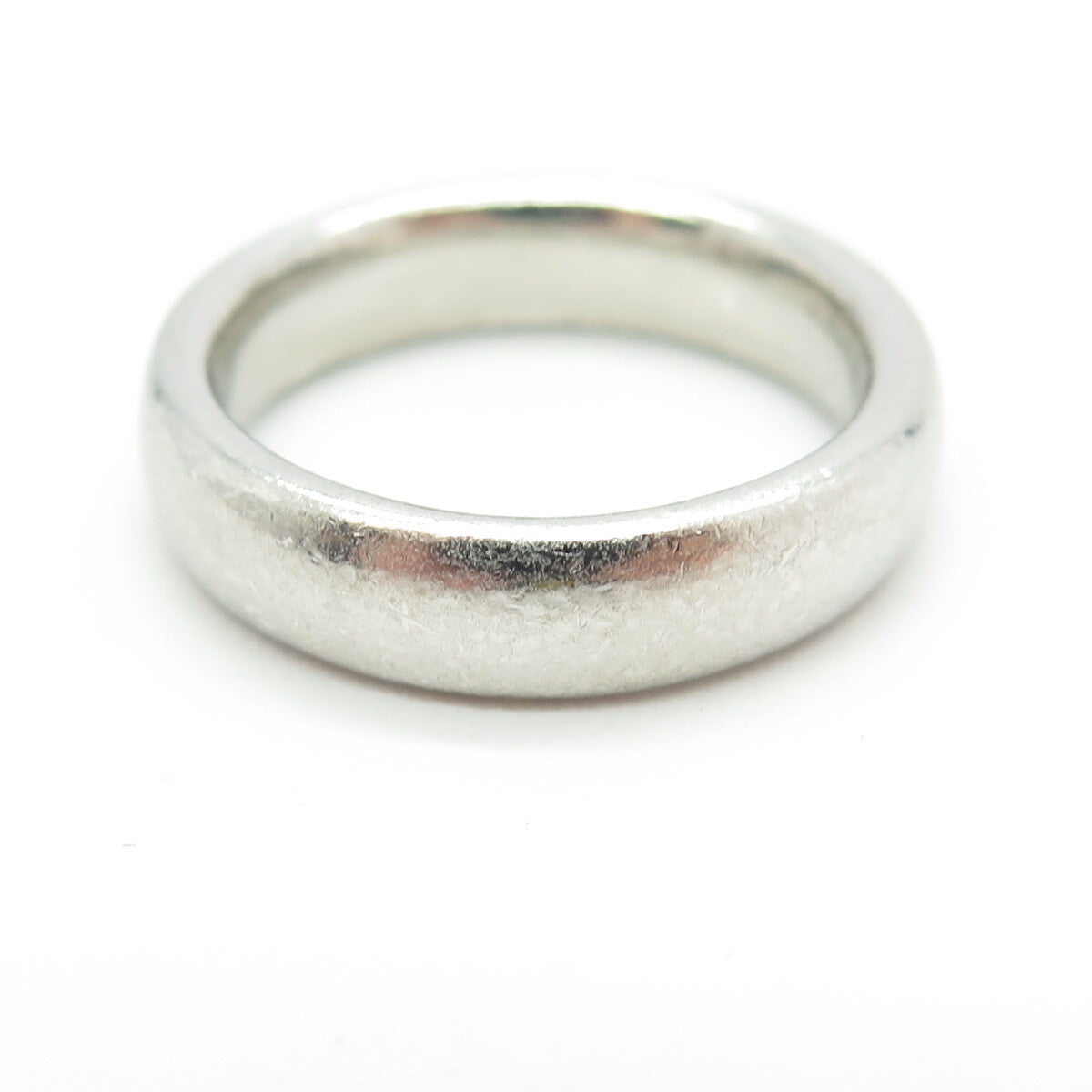 JACMEL 925 Sterling Silver Vintage Classic Wedding Band Ring Size 7.25