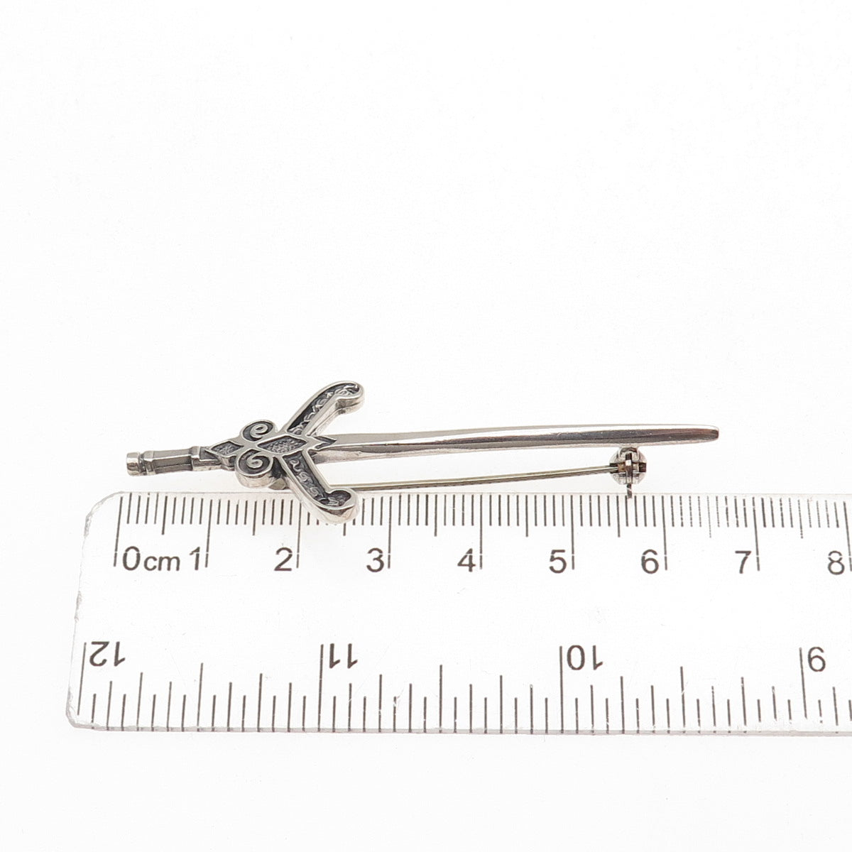 Malcolm Gray Ortak Silvercraft Sterling Vintage 1981 Scottish Kilt Pin Brooch