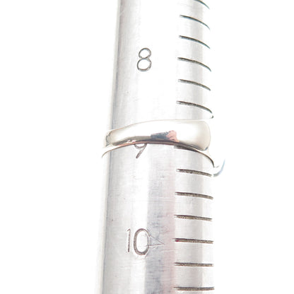 TED OTT 925 Sterling Silver Vintage Real Opal Modernist Ring Size 9