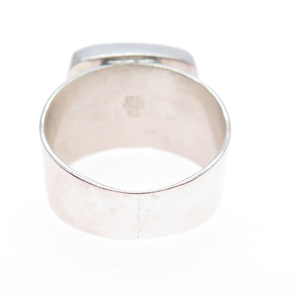 Jay King Desert Rose 925 Sterling Silver Vintage Real Turquoise Ring Size 10.25