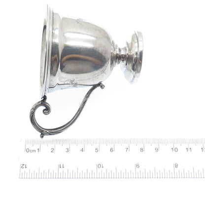 800 Silver Antique WWII Engraved Berlin Judaica Floral Teacup