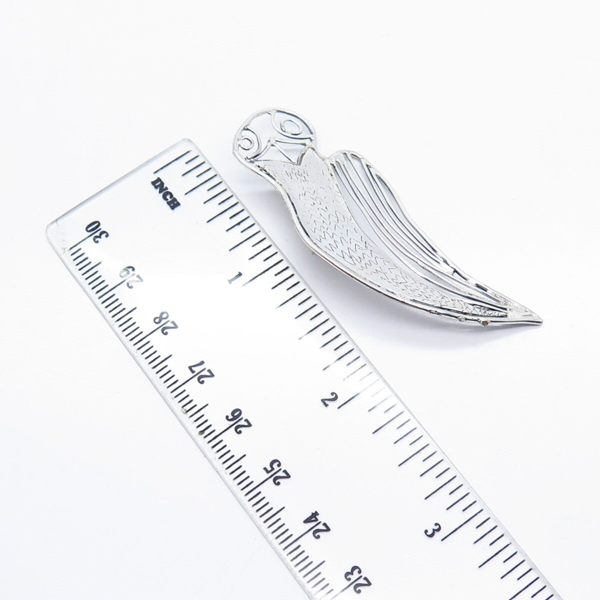 925 Sterling Silver Vintage Abstract Bird Pin