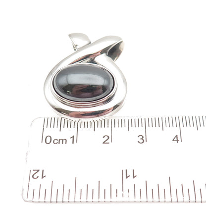 ESPO SIG Joseph Esposito 925 Sterling Silver Vintage Real Hematite Slide Pendant