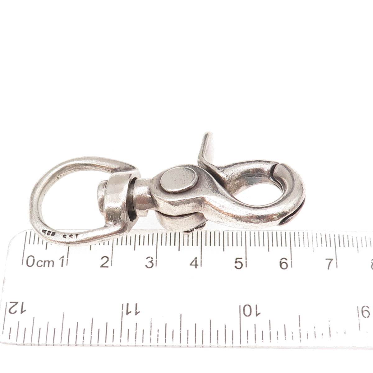 925 Sterling Silver Vintage Large 38.4g Bracelet / Necklace Lobster Lock Clasp