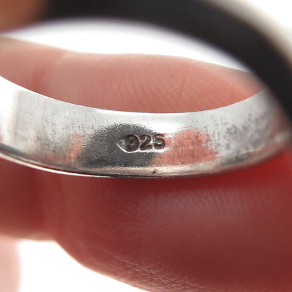 925 Sterling Silver Vintage Falling Star Bypass Ring Size 7