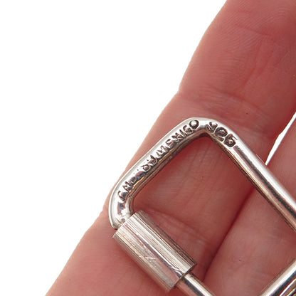 925 Sterling Silver Vintage Mexico Bracelet / Necklace Carabiner Lock Clasp