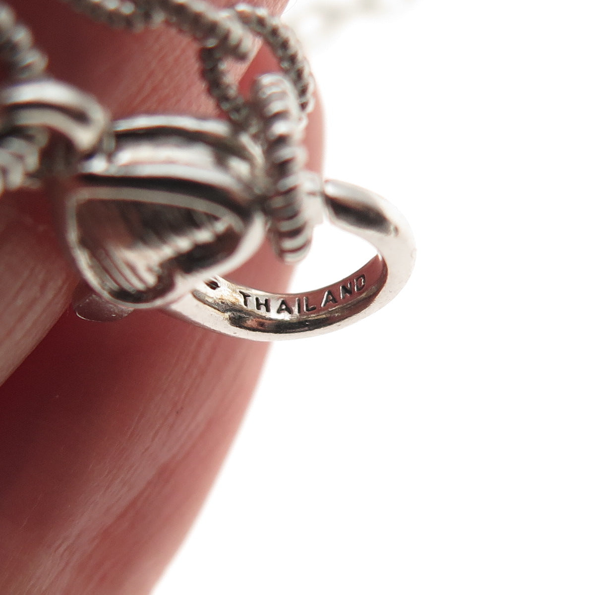 JUDITH RIPKA 925 Sterling Silver C Z Heart By The Yard Cable Chain Necklace 36"