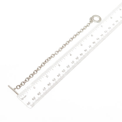 Wedgwood 925 Sterling Silver Vintage Cable Link Bracelet 6.75"