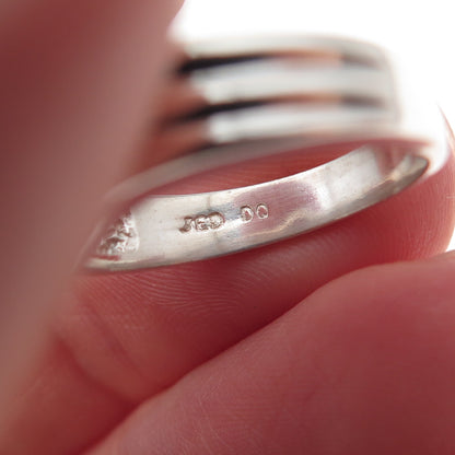 Joseph Demarco 925 Sterling Silver Pear-Cut C Z Ring Size 6.75