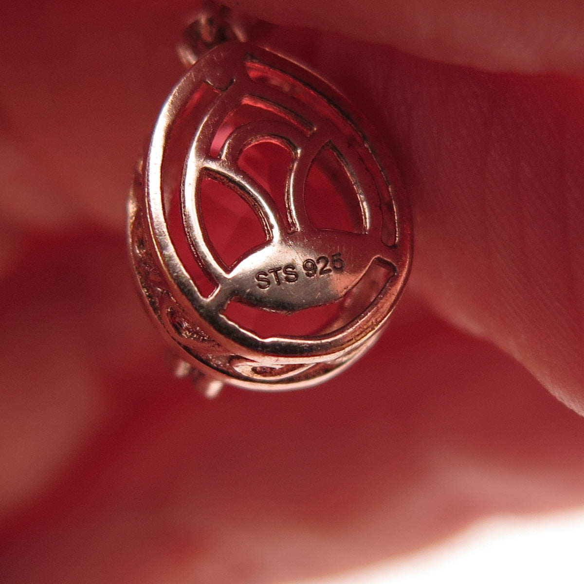 Chuck Clemency Sterling Gold Plated Pink Watermelon Quartz White Topaz Earrings